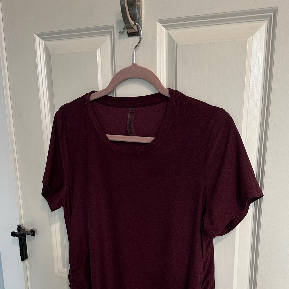 Beyond Yoga Maroon Maternity Top